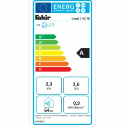 Mobiles Klimagerät 'trend AC 70' weiß 7000 BTU/h