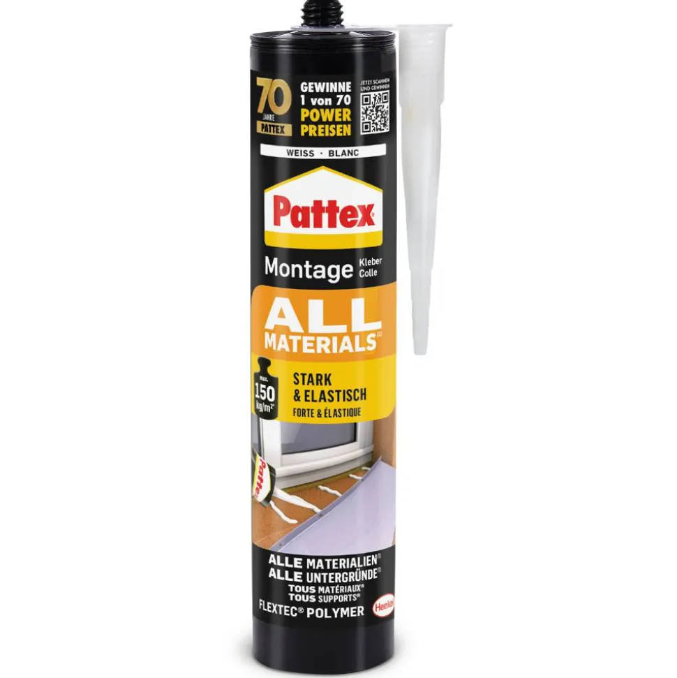 Montagekleber 'All Materials' weiß 450 g