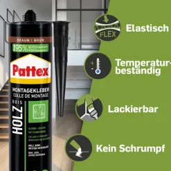 Montagekleber 'Holz' braun 420 g