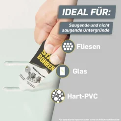 Montagekleber 'Kleben statt Bohren Kristallklar' transparent 90 g