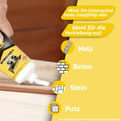 Montagekleber 'Kleben statt Bohren' weiß 250 g