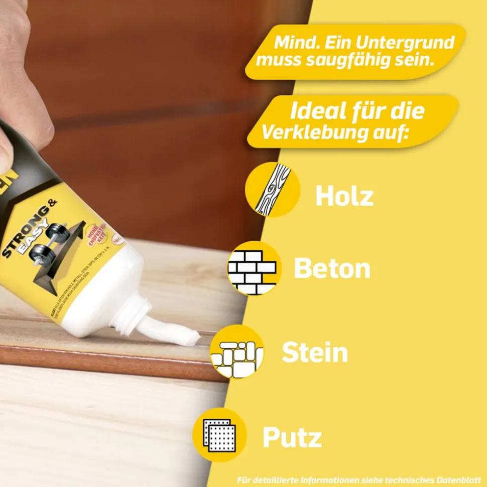 Montagekleber 'Kleben statt Bohren' weiß 250 g