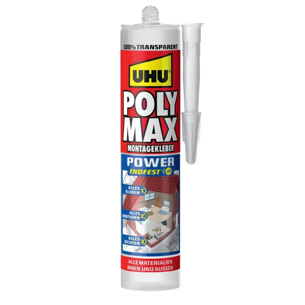 Montagekleber 'POLY MAX Power' transparent 300 g
