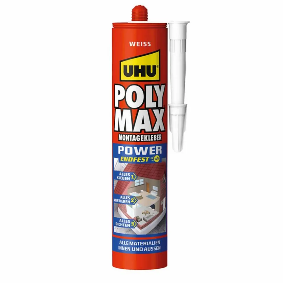 Montagekleber 'POLY MAX Power' weiß 425 g