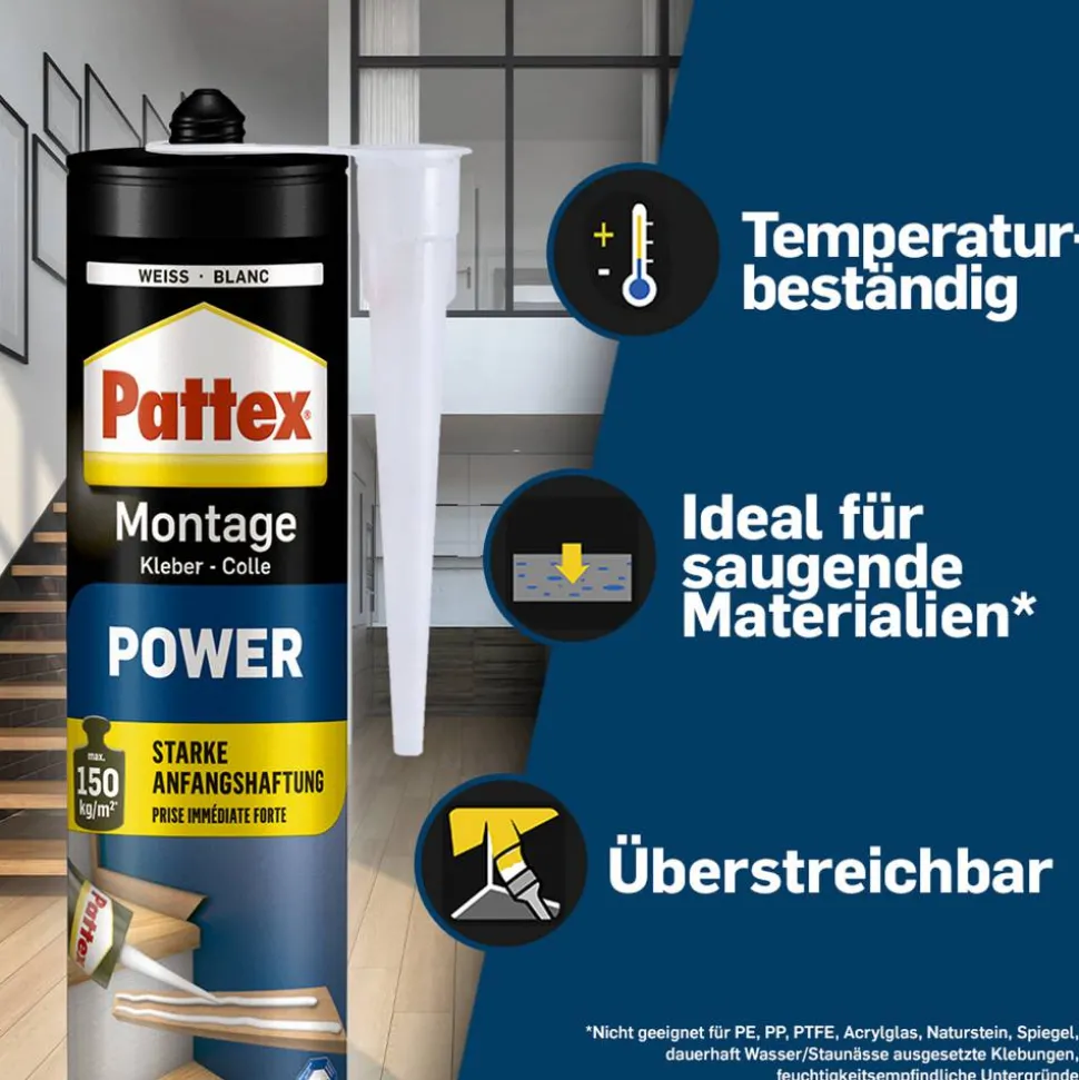 Montagekleber 'Power' weiß 370 g