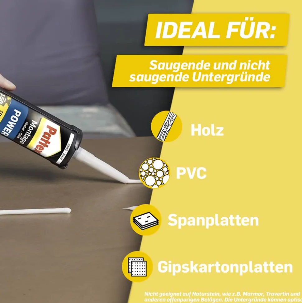 Montagekleber 'Power' weiß 370 g