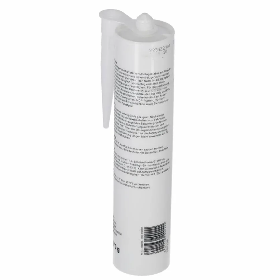 Montagekleber weiß 470 g