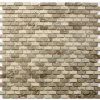 Mosaikfliese 'Brick' Naturstein beige 30 x 30 cm
