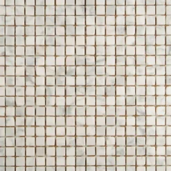 Mosaikfliese 'Carrara' Naturstein weiß 30,5 x 30,5 cm