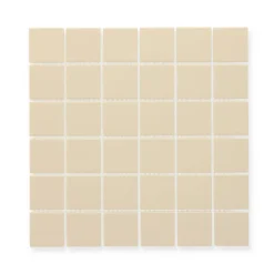 Mosaikfliese 'Color Dot' Feinsteinzeug ivory 30 x 30 cm