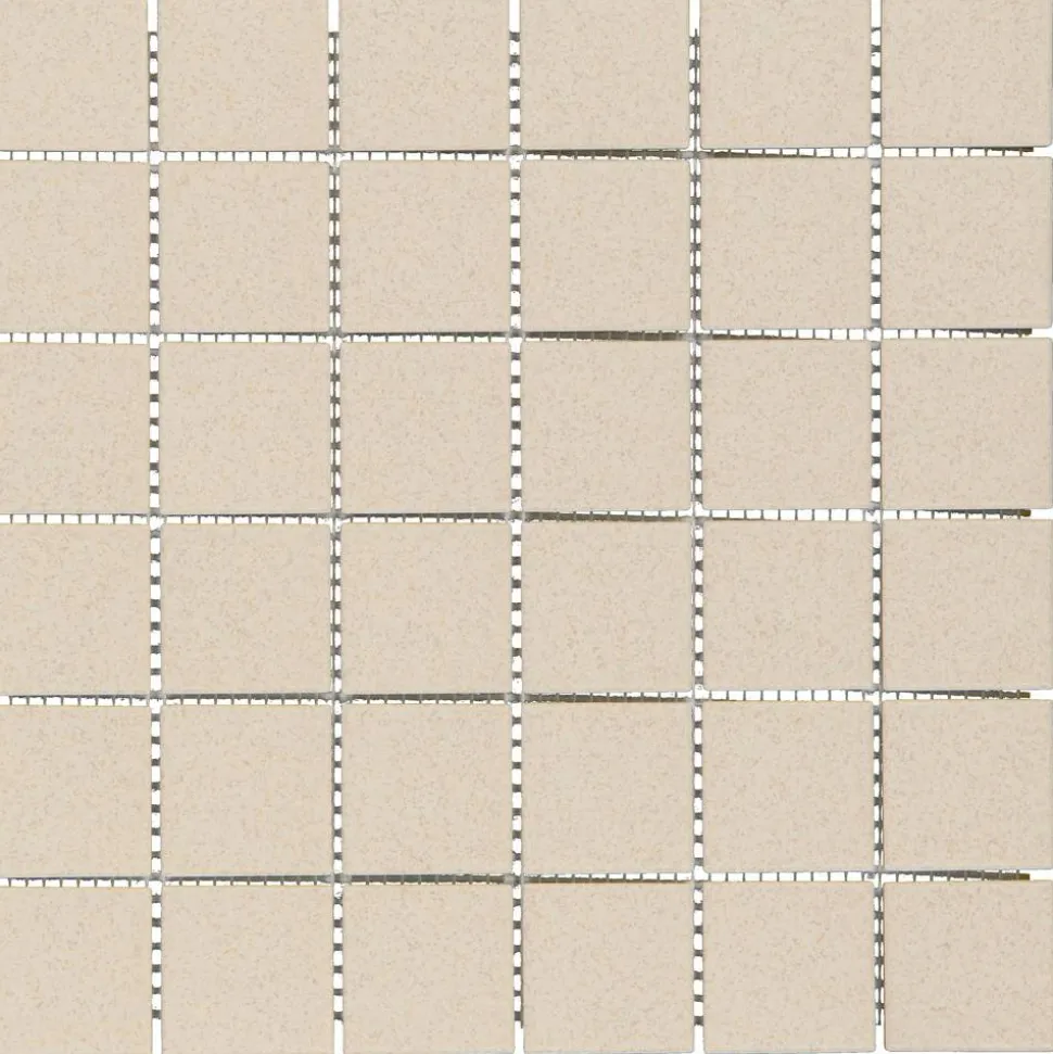 Mosaikfliese 'Dotti' Feinsteinzeug graubeige 30 x 30 cm