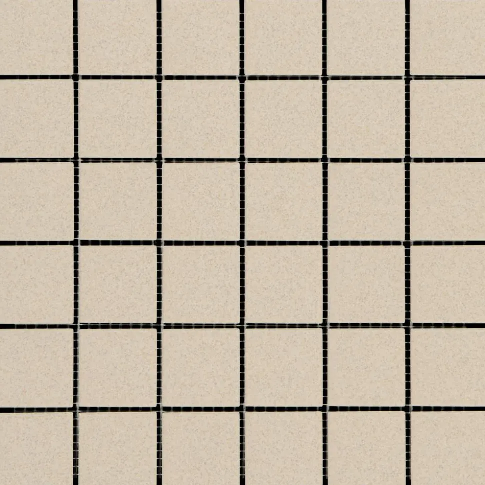 Mosaikfliese 'Dotti' Feinsteinzeug graubeige 30 x 30 cm