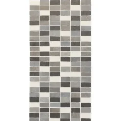 Mosaikfliese 'Kesme' Feinsteinzeug grau 29,5 x 29,5 cm