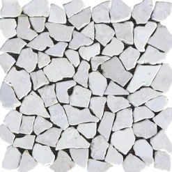 Mosaikfliese 'Natursteinmosaik' Naturstein beige 28 x 28 cm