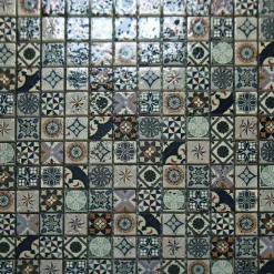Mosaikfliese 'New vintage' mehrfarbig 30 x 30 cm