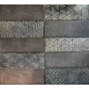 Mosaikfliese 'Talis' anthrazit 30 x 30 cm