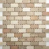 Mosaikfliese 'Toscana' Naturstein beige 30,5 x 30,5 cm