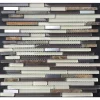 Mosaikfliese 'Windsor canyon' Glas/Metall/Naturstein beige/braun 30,5 x 30,5 cm