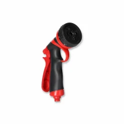 Multifunktionsbrause mit 8 Strahlarten, rot/schwarz 1/2