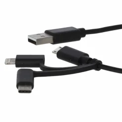 Multi-Ladekabel 3-in-1 schwarz 1 m