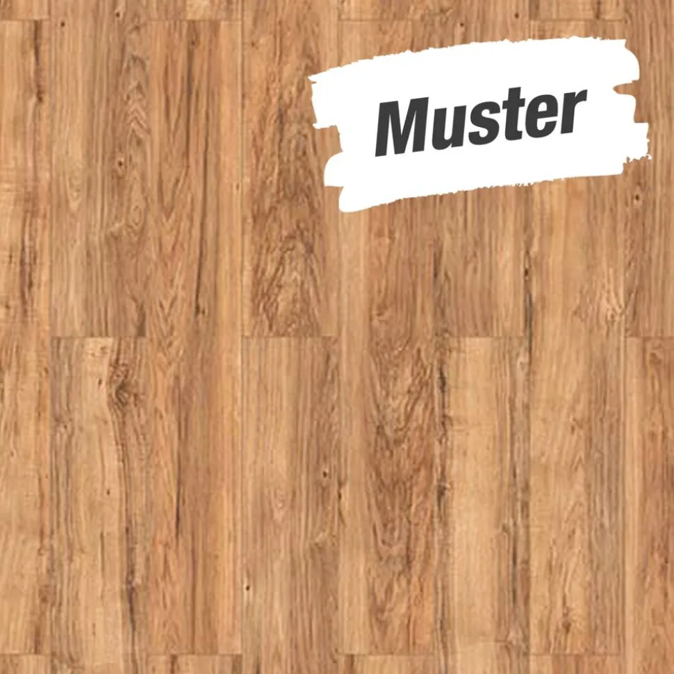 Muster zum Laminat 'Savanne' Pecan Durango braun 8 mm