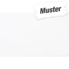 Muster zur Wandfliese 'Atrium' Steingut weiß mate blanco 33,3 x 55 cm