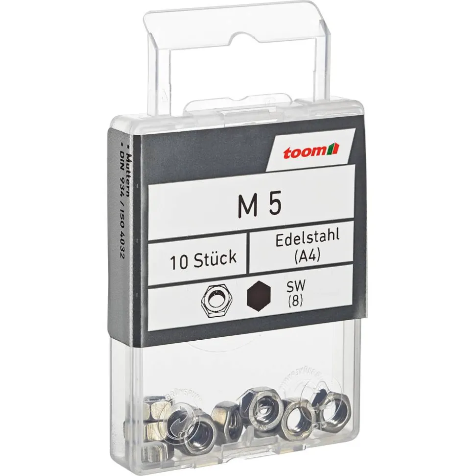 Muttern M5 Edelstahl A4 10 Stück