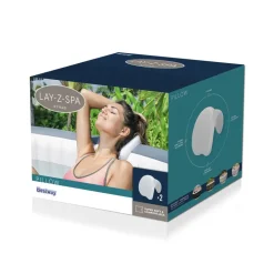 Nackenkissen-Set 'Lay-Z-Spa' weiß 25 x 19,5 x 17.5 cm
