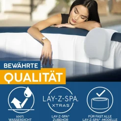 Nackenkissen-Set 'Lay-Z-Spa' weiß 25 x 19,5 x 17.5 cm