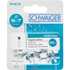 Nagelschellen Kabel Kunststoff/Stahl weiß Ø 7 mm 20 Stück