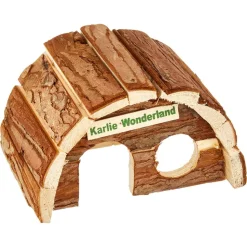 Nagerhaus "Wonderland" Holz braun 9,5 x 15 x 9 cm