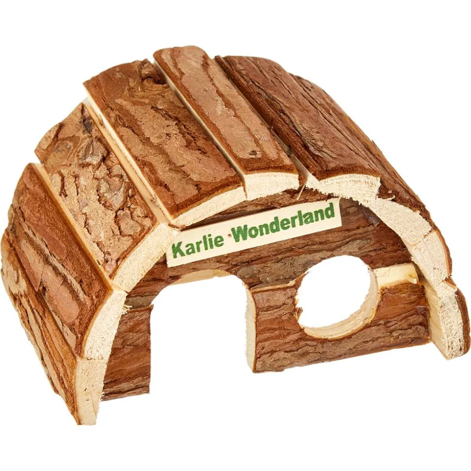 Nagerhaus "Wonderland" Holz braun 9,5 x 15 x 9 cm