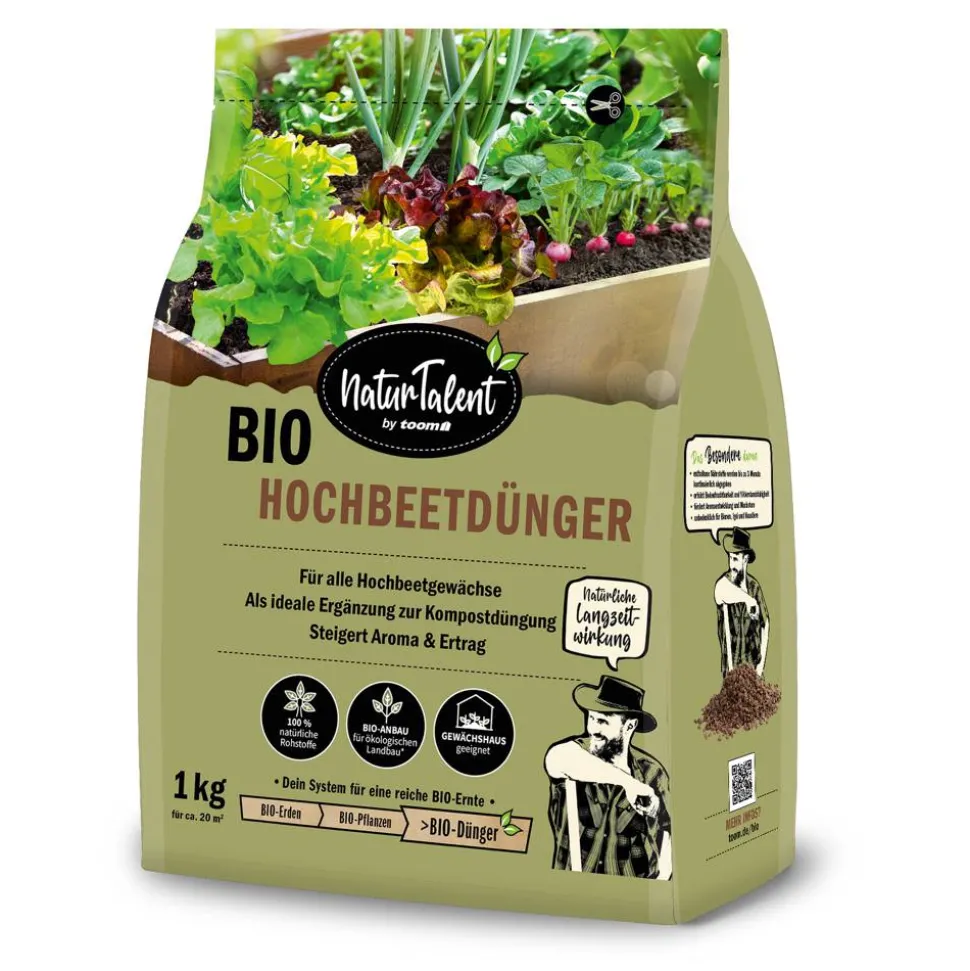 Naturtalent by toom® Bio-Hochbeetdünger 1 kg