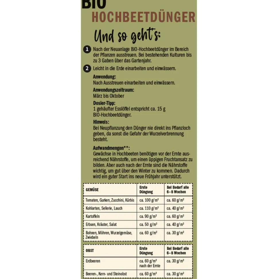 Naturtalent by toom® Bio-Hochbeetdünger 1 kg