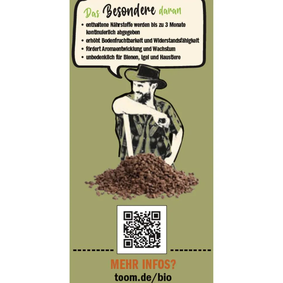 Naturtalent by toom® Bio-Obst- und Gemüsedünger 1 kg