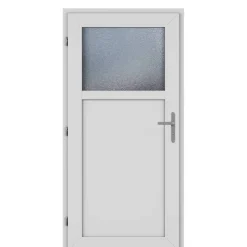 Nebeneingangstür 'Detroit' Kunststoff anthrazit/weiß 980 x 1980 mm links