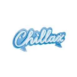 Neonlicht 'Chillax' blau 31,4 x 11,1 cm