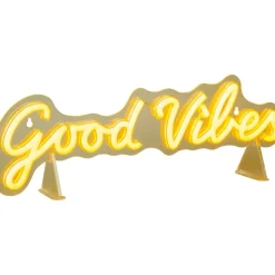 Neonlicht 'Good Vibes' gelb 41,5 x 14,2