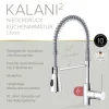 Niederdruck-Spültischarmatur 'Kalani²' herausziehbar chromfarben 43,6 cm