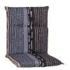 Niedriglehner-Auflagenset 'Bangui' grau/braun 50 x 101 x 6 cm 4 Stück