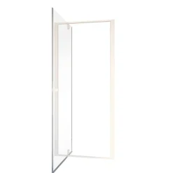 Nischendusche mit Drehtür 'Trend 2.0' weiß 80 x 200 cm