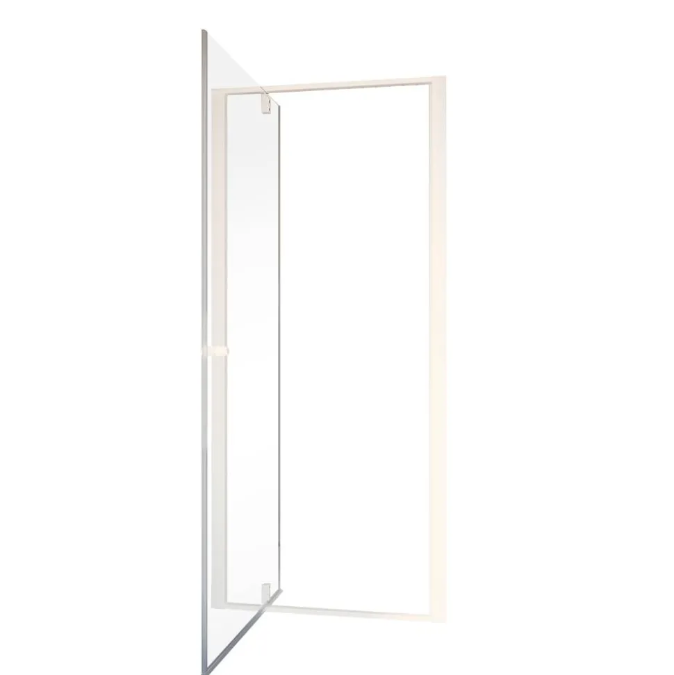 Nischendusche mit Drehtür 'Trend 2.0' weiß 80 x 200 cm