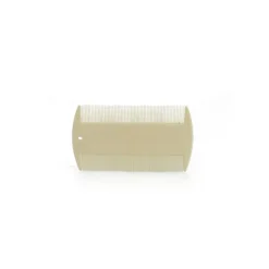 Nissenkamm doppelseitig weiß 8,5 x 0,5 x 0,1 cm