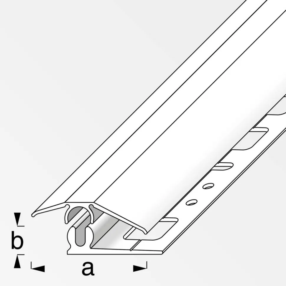 Niveauausgleichsprofil-Set 'clipstech®-mini', bronze eloxiert 1000 x 31 mm