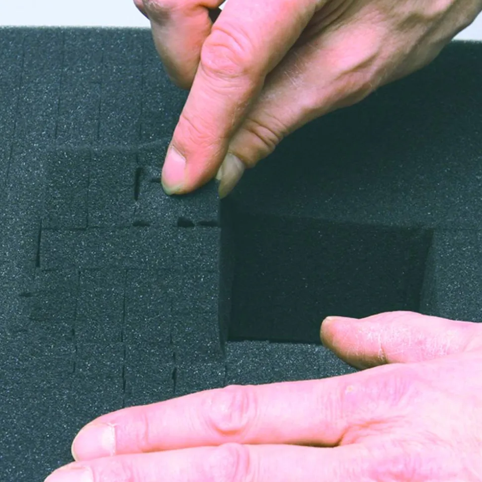 Noppen- und Rasterschaumstoff 'AluPlus Foam 44/2' 2-teilig, 43 x 33 x 12 cm