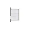 Oberschrank mit Segmentglastür 'Optikomfort Jonte984' anthrazit/eichefarben 50 x 70,4 x 34,9 cm