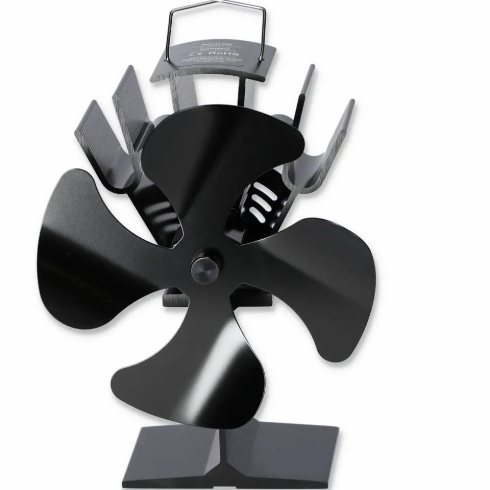 Ofen-Ventilator schwarz 20,5 x 19,3 x 12 cm