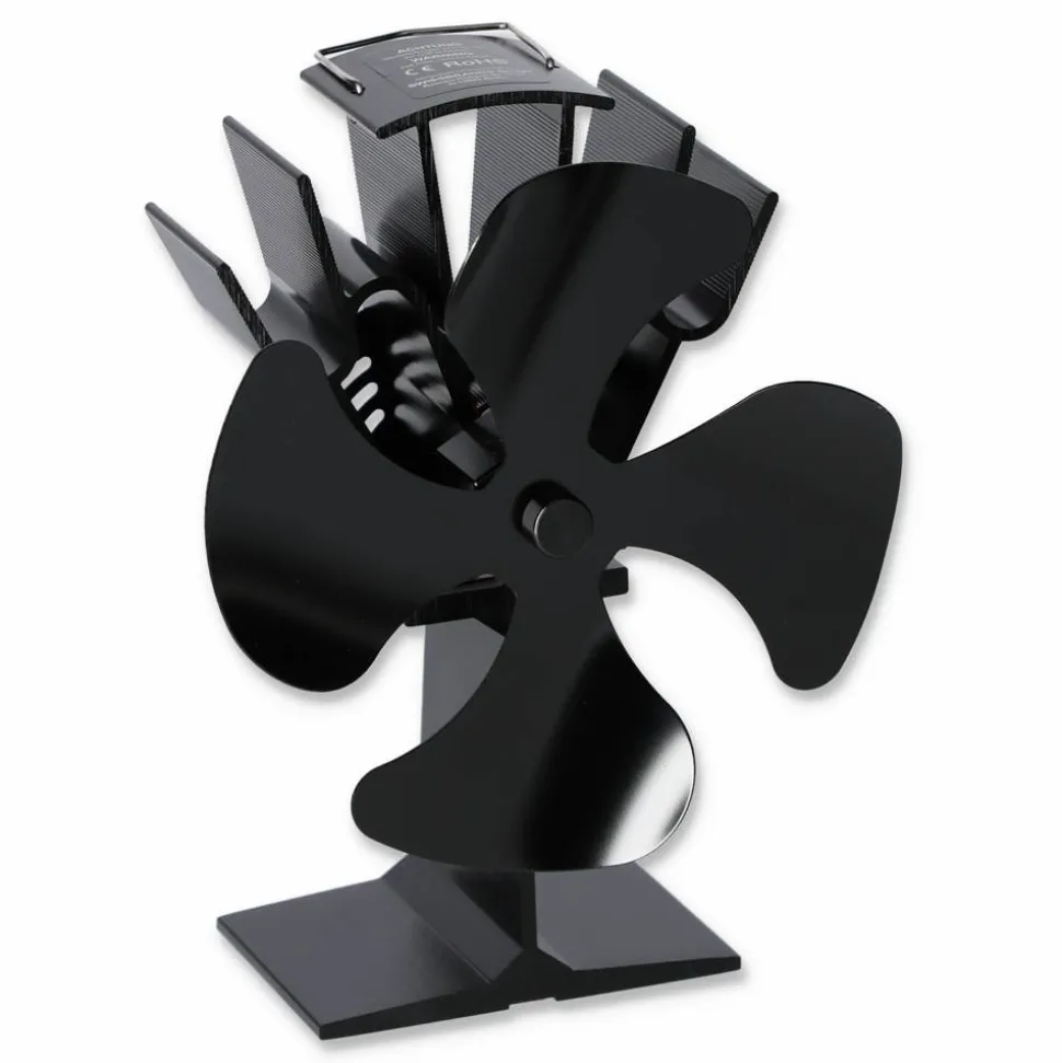 Ofen-Ventilator schwarz 20,5 x 19,3 x 12 cm