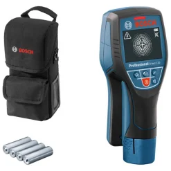 Ortungsgerät 'Professional D-tect 120' mit Akku-Adapter und Tasche für Strom, Metall und Holz