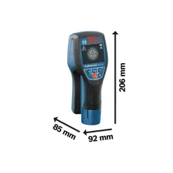 Ortungsgerät 'Professional D-tect 120' mit Akku-Adapter und Tasche für Strom, Metall und Holz